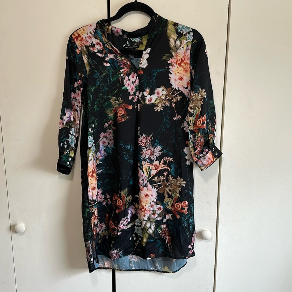Floral Silky Mango Dress